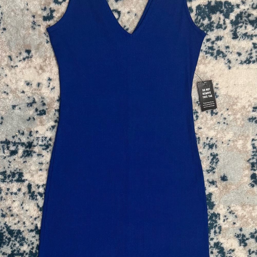 EXPRESS Blue Sleeveless knit Dress